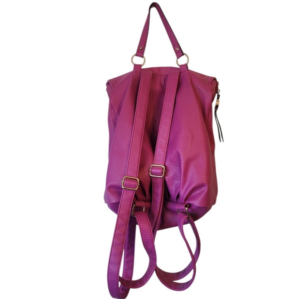 Juicy Couture Magenta Faux Leather Backpack OS - Picture 2 of 7